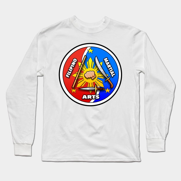 Filipino Martial Arts Logo (Yin-Yang style) Long Sleeve T-Shirt by YijArt